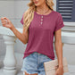 Round Neck Rolled Short Sleeve T-Shirt