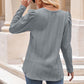 Round Neck Puff Sleeve Blouse