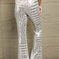 Double Take Sequin High Waist Flared Pants