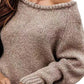 One Shoulder Long Sleeve Sweater