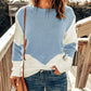 Contrast Round Neck Sweater