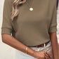 Round Neck Half Sleeve Knit Top