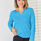 Notched Long Sleeve T-Shirt