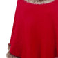 Faux Fur Trim Fringed Poncho