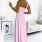 One-Shoulder Sleeveless Maxi Dress