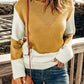 Contrast Round Neck Sweater