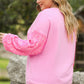 Plus Size MERRY CHRISTMAS Sequin Long Sleeve Sweatshirt