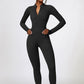 Half Zip Long Sleeve Active Jumpsuit