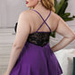 Lace See-Through Plus Size Chemise