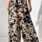 Printed Tied Wide Leg Pants