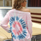 Tie-Dye Dropped Shoulder Long Sleeve T-Shirt