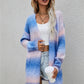 Full Size Gradient Open Front Cardigan