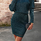 Sequin Off-Shoulder Mini Dress