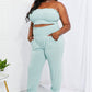 Zenana Full Size Stylish Comfort Smocked Tube Top & Joggers Set