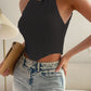 Round Neck Sleeveless Knit Top