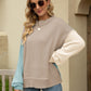 Color Block Dropped Shoulder Sweater