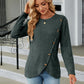 Round Neck Long Sleeve Blouse