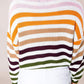 Striped Round Neck Knit Top