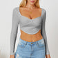 Ribbed Long Sleeve T-Shirt