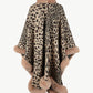 Leopard Open Front Poncho