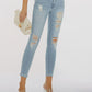 Distressed Skinny Cropped Jeans