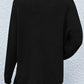 Notched Long Sleeve Sweater