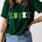 LUCKY Round Neck Short Sleeve T-Shirt