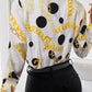 Printed Collared Neck Long Sleeve Shirt