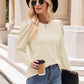 Round Neck Puff Sleeve Blouse