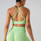 Crisscross Spaghetti Strap Active Cami