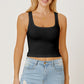 Square Neck Wide Strap Tank