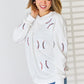 Sequin Ball Round Neck Dropped Shoulder Sweatshirt