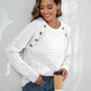 Decorative Button Long Sleeve Sweater