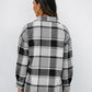 Plaid Button Up Collared Neck Jacket