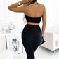 Halter Neck Cutout Dress