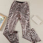 Sequin Striped High Waist Bootcut Pants