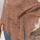 Openwork Fringe Detail Poncho