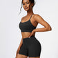 Sport Bra and Wide Waistband Shorts Set