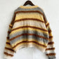 Striped Round Neck Long Sleeve Sweater