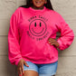 Simply Love Full Size Smiling Face Graphic Sweatshirt