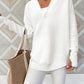 Half Zip Long Sleeve Knit Top