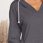 Drawstring Dropped Shoulder Long Sleeve Hoodie