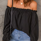 Off-Shoulder Flounce Sleeve Blouse