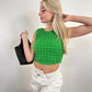 Round Neck Cropped Tank