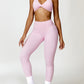 Twisted Halter Neck Bra and High Waist Leggings Active Set