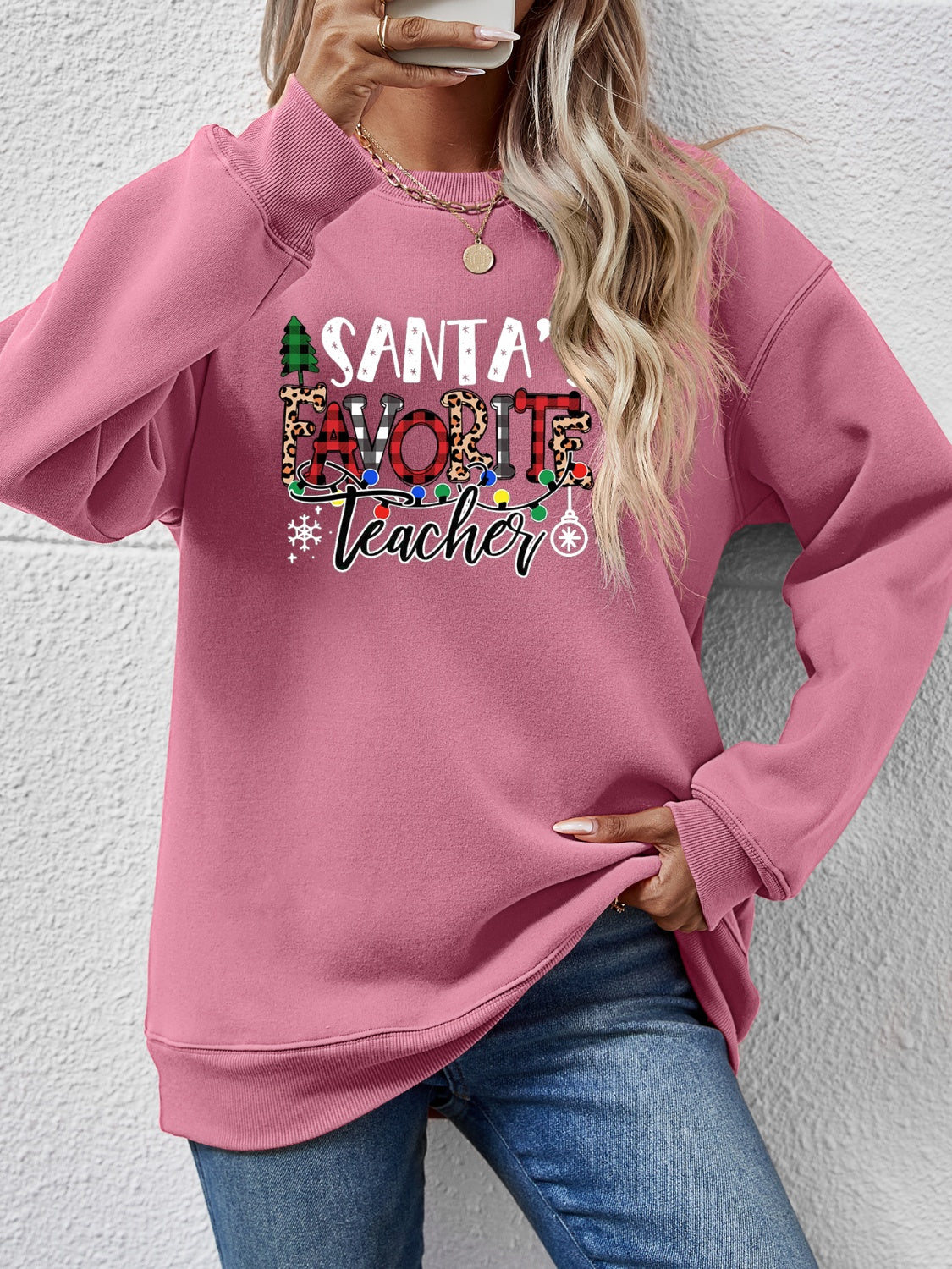 Letter Graphic Sweatshirt