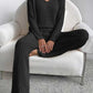 Ribbed V-Neck Long Sleeve Top and Pants Set