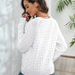 Decorative Button Long Sleeve Sweater