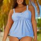 Full Size Adjustable Strap Tankini Set