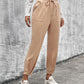 Drawstring Straight Pants with Pockets